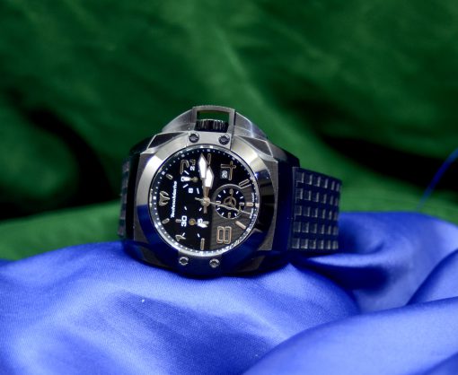 Sport TechnoMarine Men's watch Black Stainless Steel w/Date; 3 sub-dials - Image 5