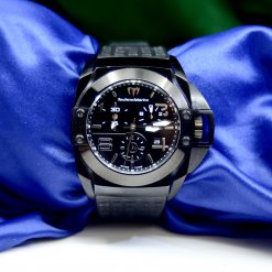 Sport TechnoMarine Men's watch Black Stainless Steel w/Date; 3 sub-dials