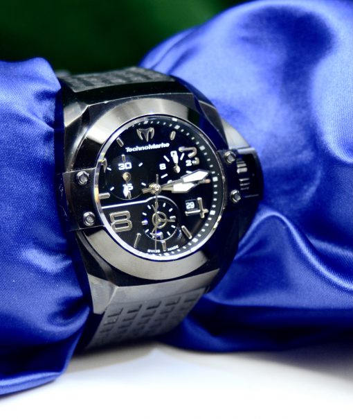 Sport TechnoMarine Men's watch Black Stainless Steel w/Date; 3 sub-dials - Image 8