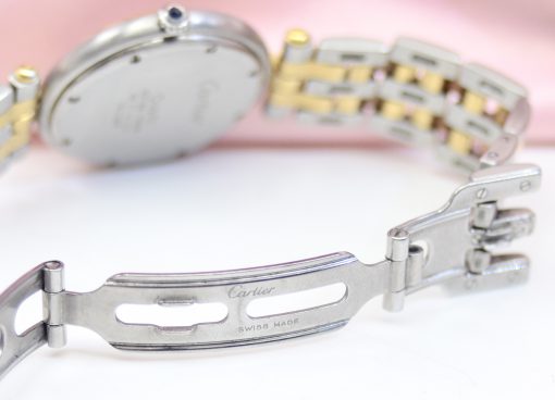 Cartier Panthere two line Stainless Steel&18K Yellow Gold Watch w/Date - Image 6