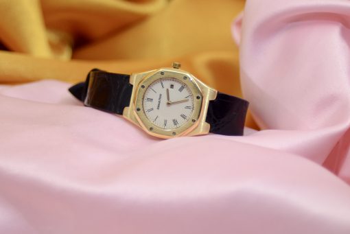 Audemars Piguet Royal Oak 18K Yellow Gold watch w/date 27.5mm - Image 6