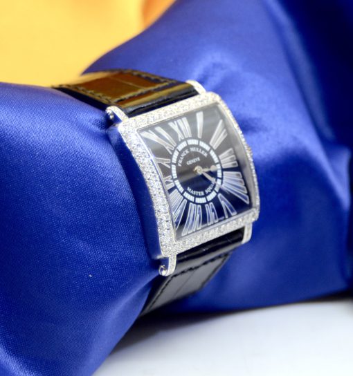 Franck Muller Master Square 6002 M QZ RELIEF 18K WG watch w/Diamonds - Image 4