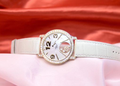 Chopard Happy Diamonds 18K Yellow Gold Watch w/Diamonds; floating diamonds 4176 - Image 5