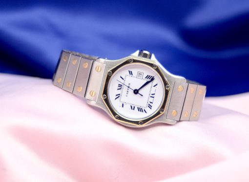 Cartier Santos Octagon Automatic Stainless Steel  & 18K Yellow Gold watch w/Date - Image 5