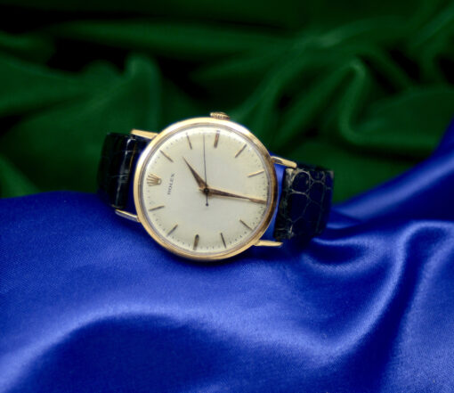 Vintage Men's Rolex 18K Rose Gold watch - Image 5