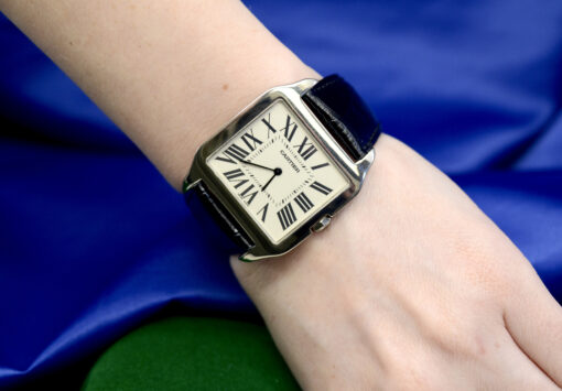 Cartier Santos Dumont watch in 18K White Gold Manual wind 35 mm - Image 2