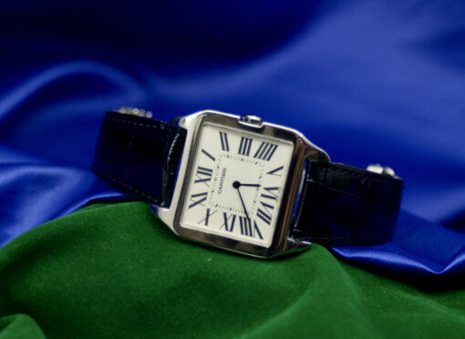 Cartier Santos Dumont watch in 18K White Gold Manual wind 35 mm - Image 5