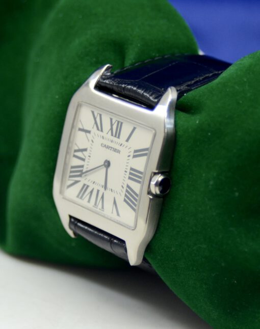 Cartier Santos Dumont watch in 18K White Gold Manual wind 35 mm - Image 4