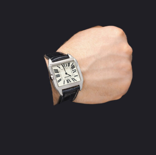 Cartier Santos Dumont watch in 18K White Gold Manual wind 35 mm - Image 7