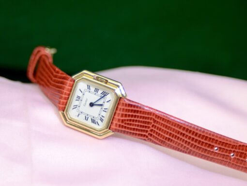 Vintage Cartier Ceinture Mechanical Watch 18K Yellow Gold 24mm - Image 5