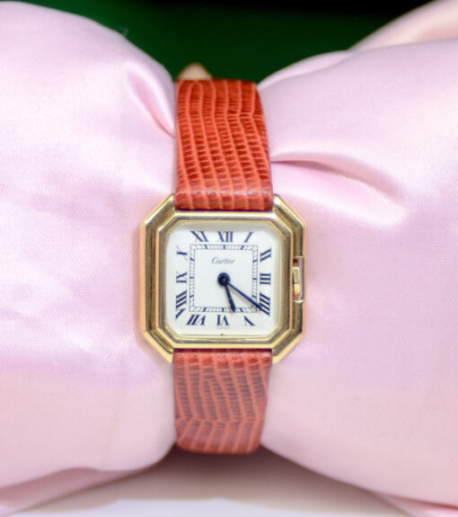 Vintage Cartier Ceinture Mechanical Watch 18K Yellow Gold 24mm