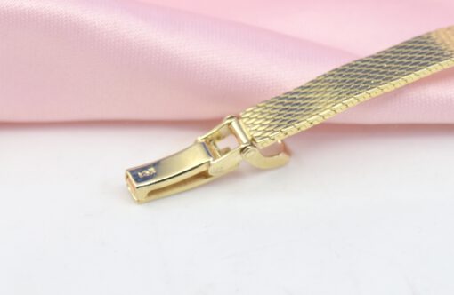 Vintage Rolex 14K Yellow Gold watch with Diamonds, Rubies, Sapphires - Image 9