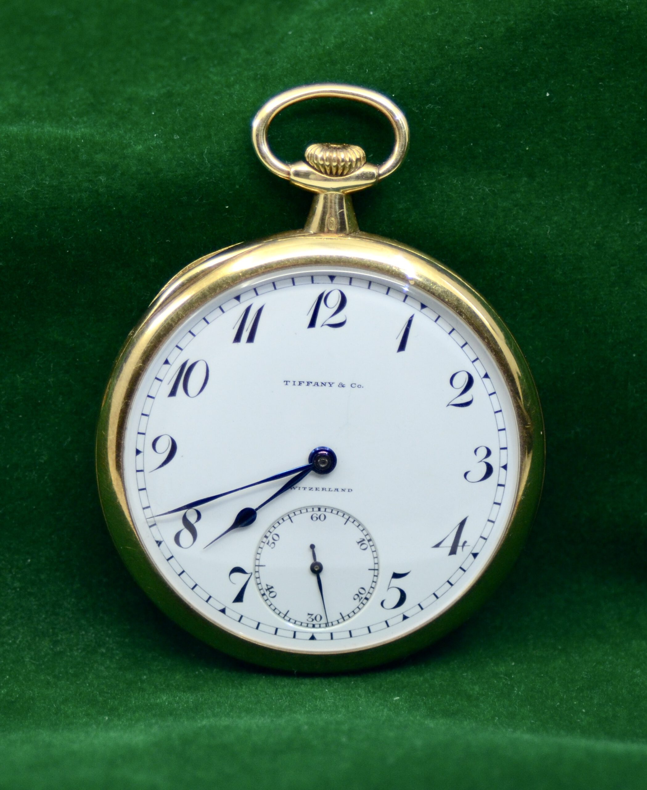 Vintage Tiffany & Co by Patek Philippe 18K Yellow Gold open face pocket watch - Image 6