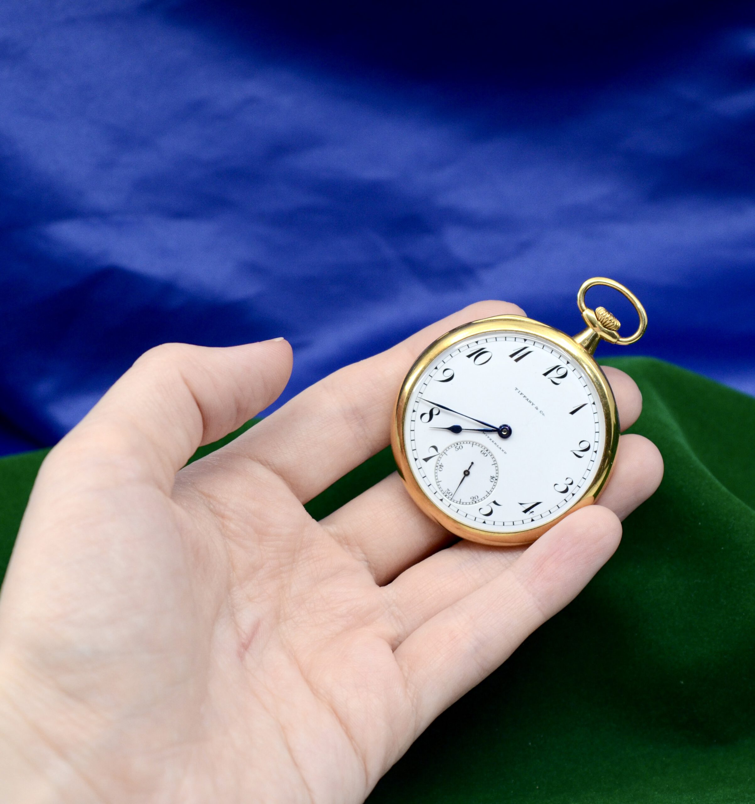 Vintage Tiffany & Co by Patek Philippe 18K Yellow Gold open face pocket watch - Image 2