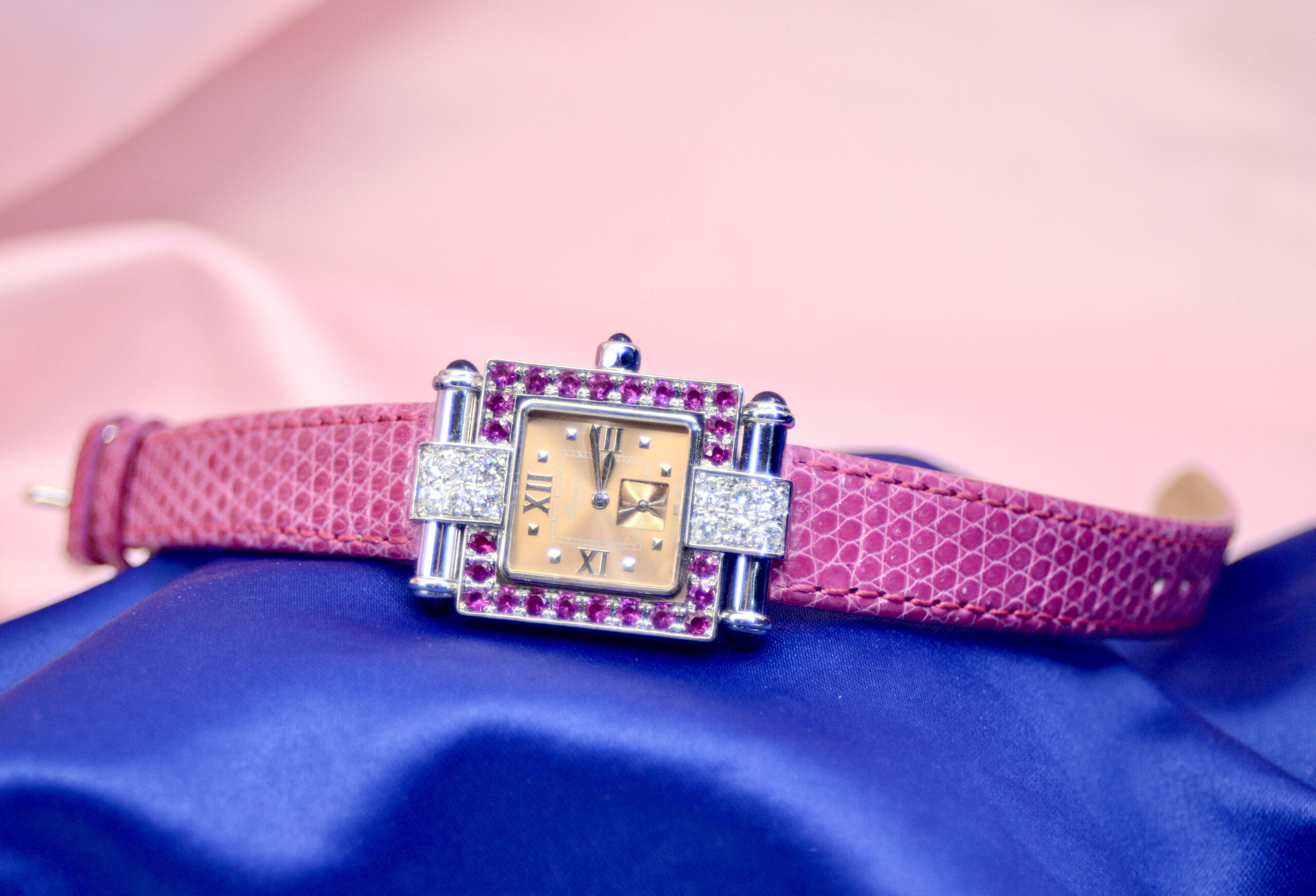 Chopard Imperiale in 18K White Gold watch with Diamonds, Rubies - Image 7