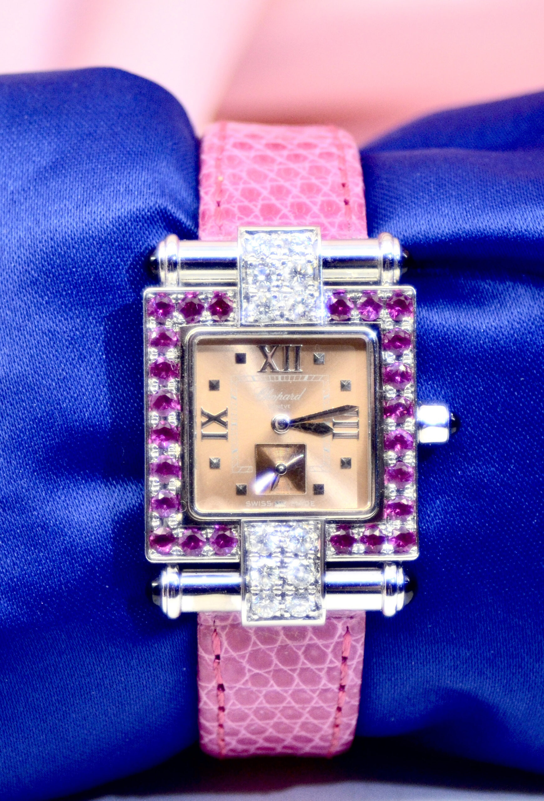 Chopard Imperiale in 18K White Gold watch with Diamonds, Rubies