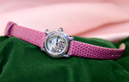 Chopard "Happy Sport" Watch Stainless Steel w/Diamonds&SapphiresRubies Ref.8245 - Image 5
