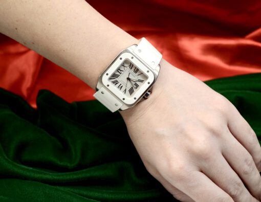 Cartier Santos 100 Automatic Stainless Steel watch Ref.2878 - Image 2