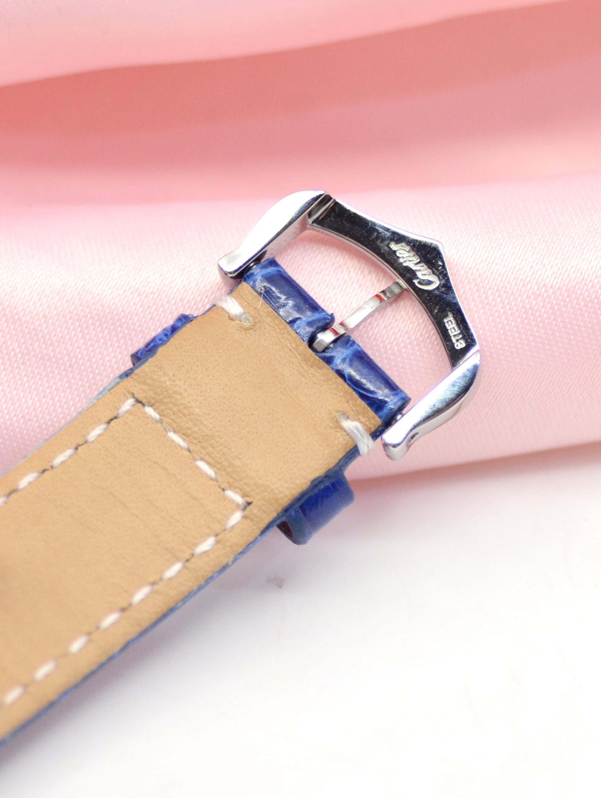 CARTIER Must De RONDE in White Gold VERMEIL watch w/Sapphires, Diamonds 1815 1 - Image 10