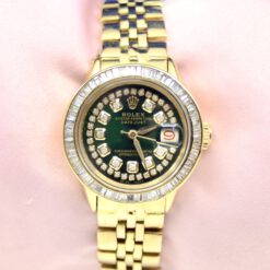 Women's Rolex Oyster Perpetual Datejust Watch  18K Yellow Gold w/Diamonds