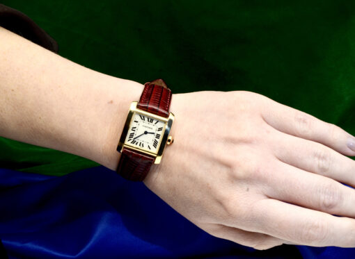 CARTIER Tank Francaise 18K Yellow Gold Quartz watch Ref.1821 - Image 2