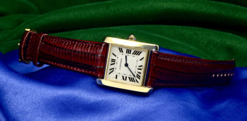 CARTIER Tank Francaise 18K Yellow Gold Quartz watch Ref.1821 - Image 5