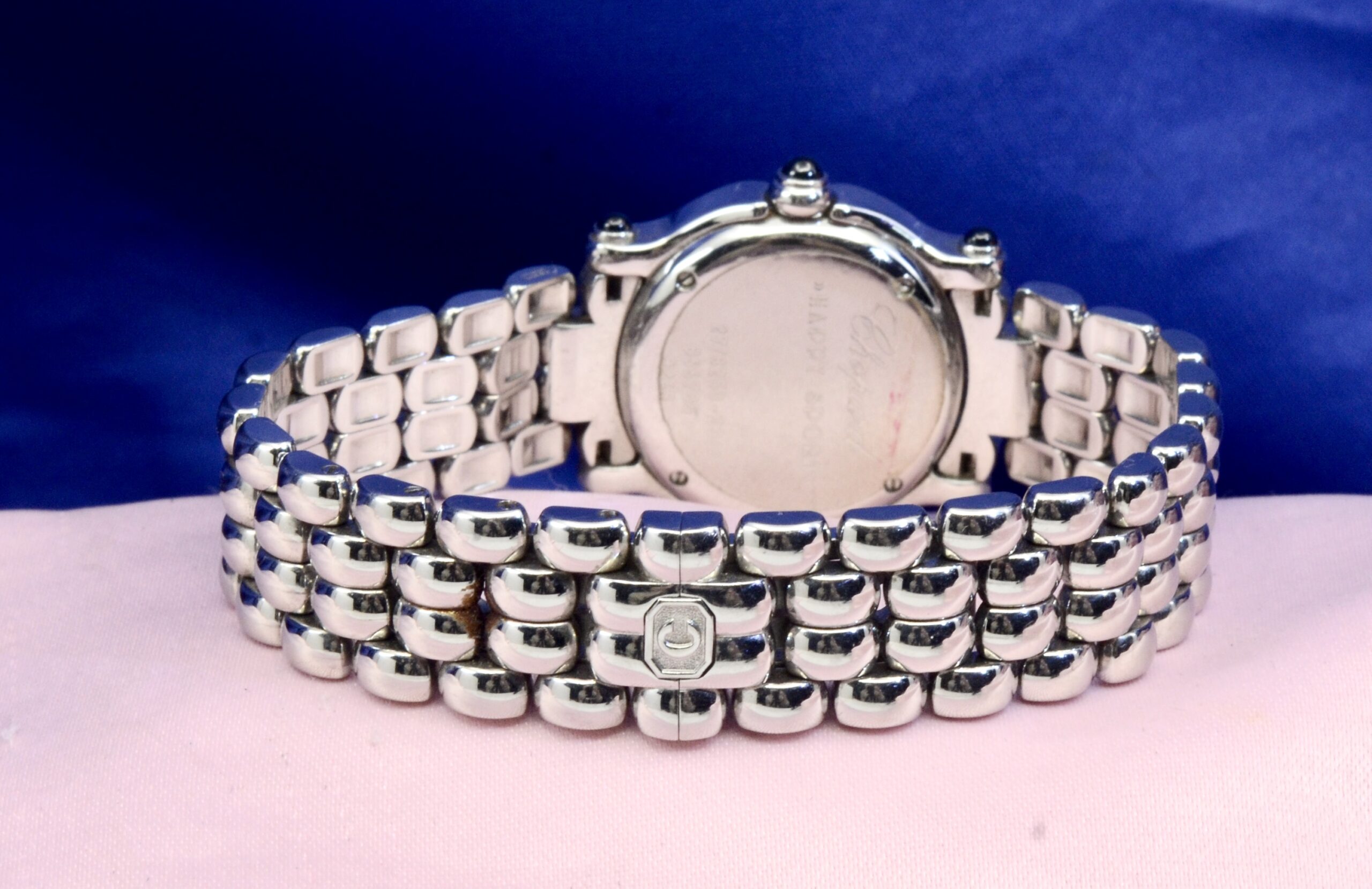 Women's Chopard Happy Sport Stainless Steel watch w/Diamonds Ref.8245 & box - Image 7