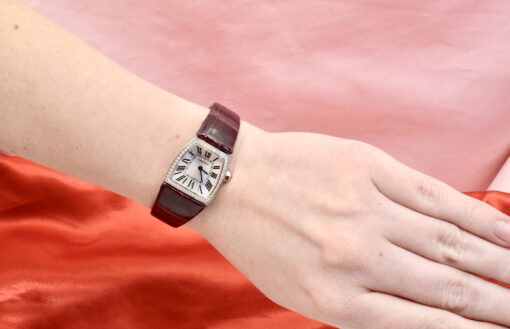 2007 Ladies CARTIER La Dona watch 18K White Gold w/Diamonds Ref.WE600351 box&papers - Image 2