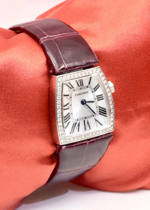 2007 Ladies CARTIER La Dona watch 18K White Gold w/Diamonds Ref.WE600351 box&papers - Image 3