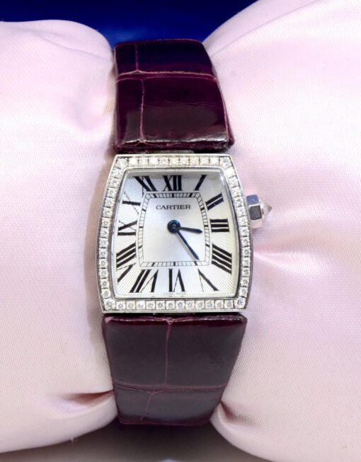 2007 Ladies CARTIER La Dona watch 18K White Gold w/Diamonds Ref.WE600351 box&papers