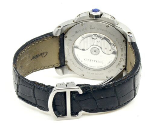 Men's Cartier Calibre de Cartier watch Stainless Steel&18K Rose Gold Ref. 3389 - Image 6