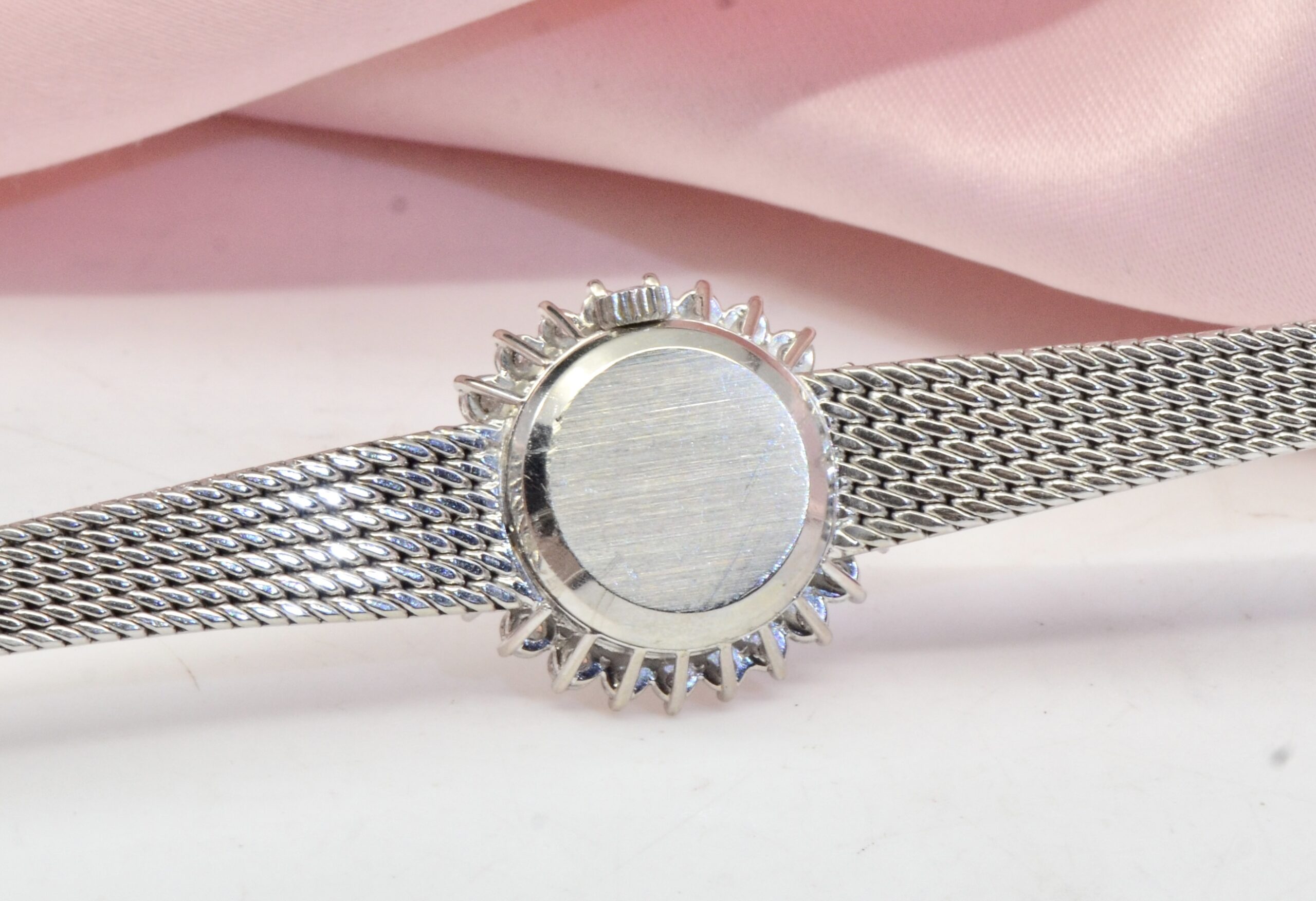 Vintage Women's Omega De Ville 18K White Gold watch with Diamonds 24.8GM - Image 8
