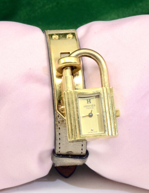 Ladies' Hermes Paris Kelly watch Ref. KE1.201 Gold-Plated Quartz - Image 10