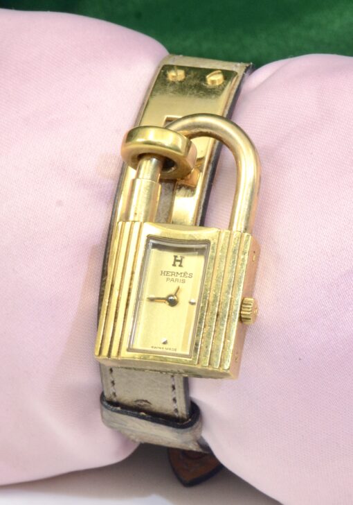 Ladies' Hermes Paris Kelly watch Ref. KE1.201 Gold-Plated Quartz