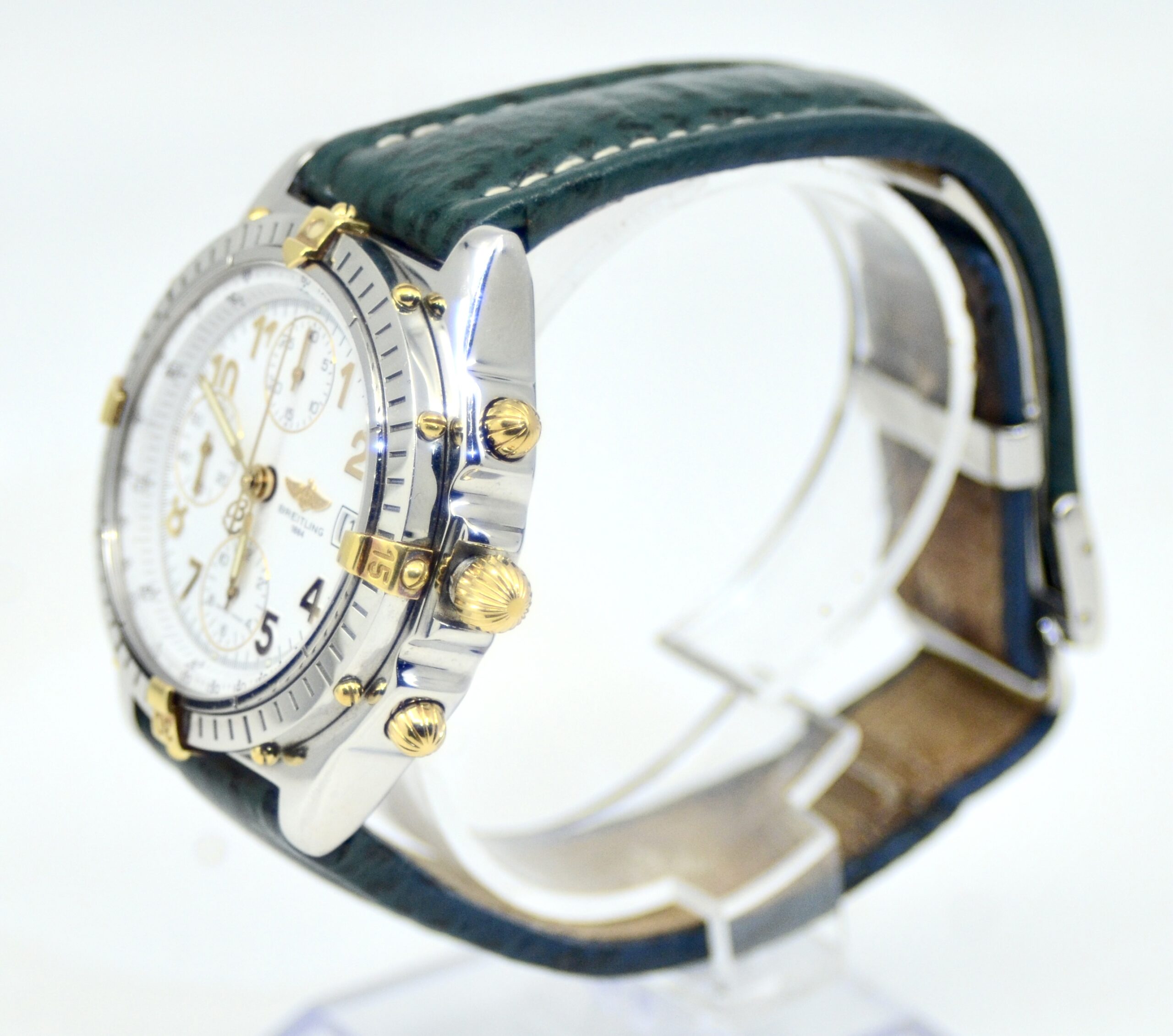 Mens' Breitling Chronomat Stainless Steel & 18K Yellow Gold Automatic watch 39mm Ref.B13050.1 - Image 8