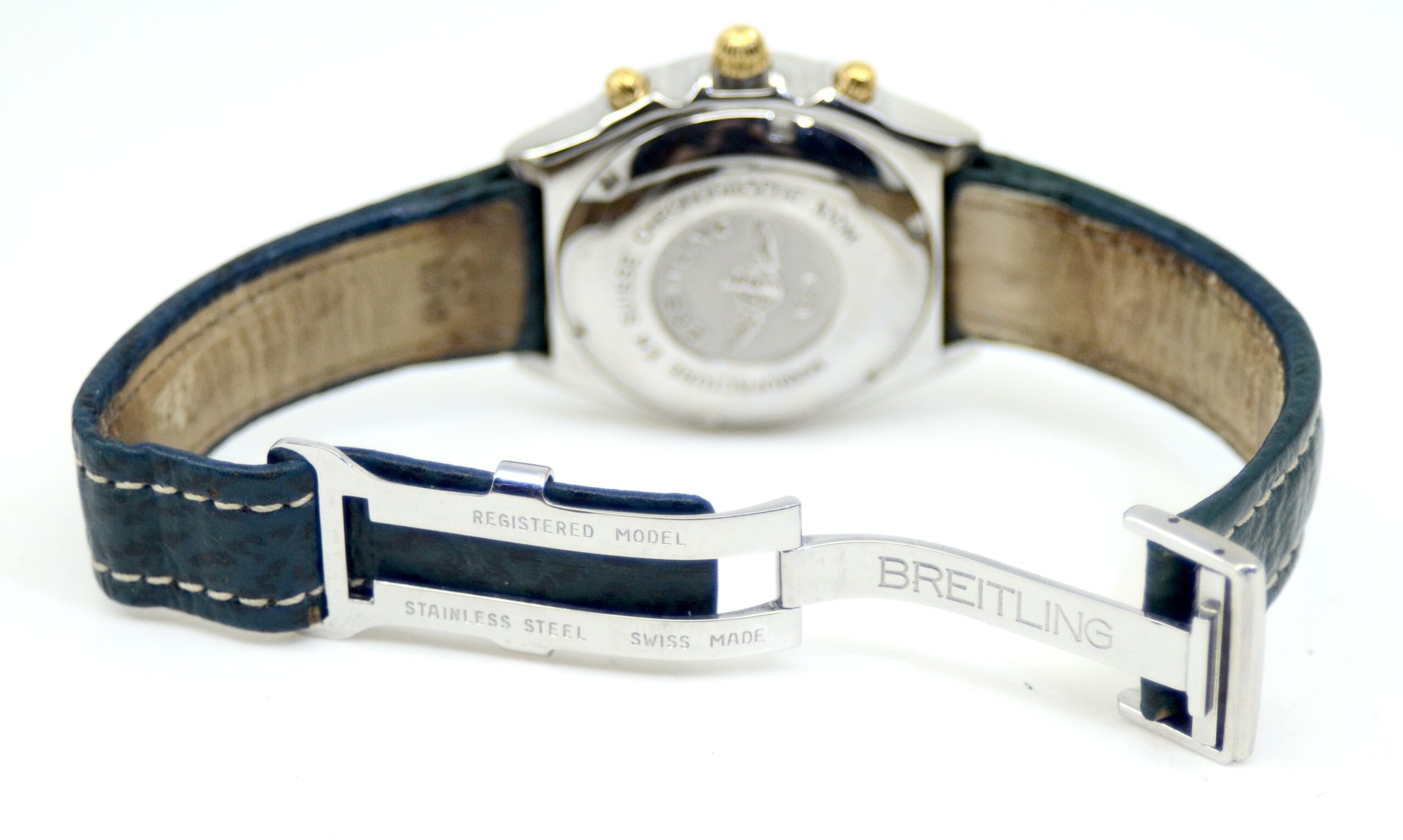 Mens' Breitling Chronomat Stainless Steel & 18K Yellow Gold Automatic watch 39mm Ref.B13050.1 - Image 4