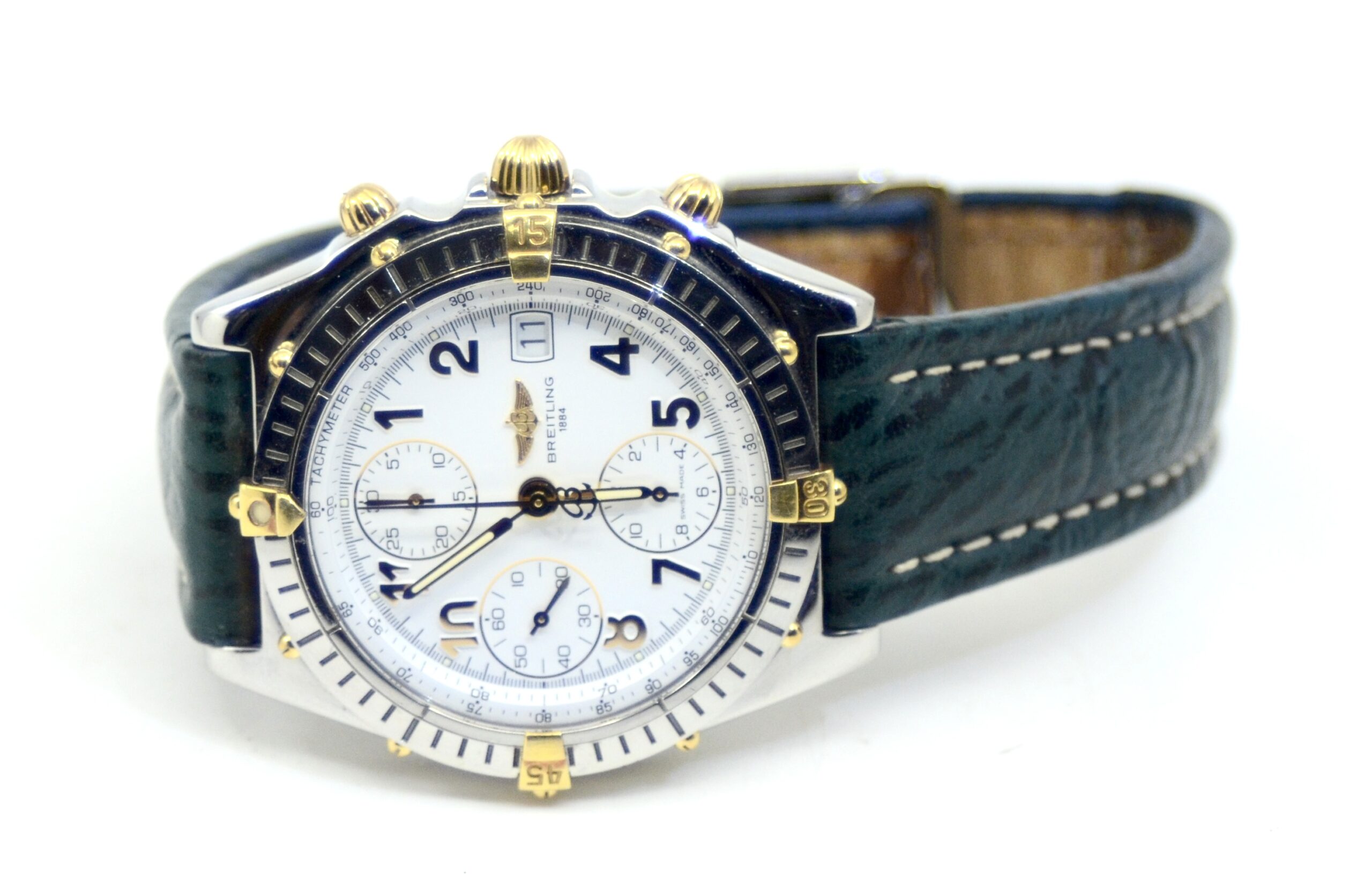 Mens' Breitling Chronomat Stainless Steel & 18K Yellow Gold Automatic watch 39mm Ref.B13050.1 - Image 7