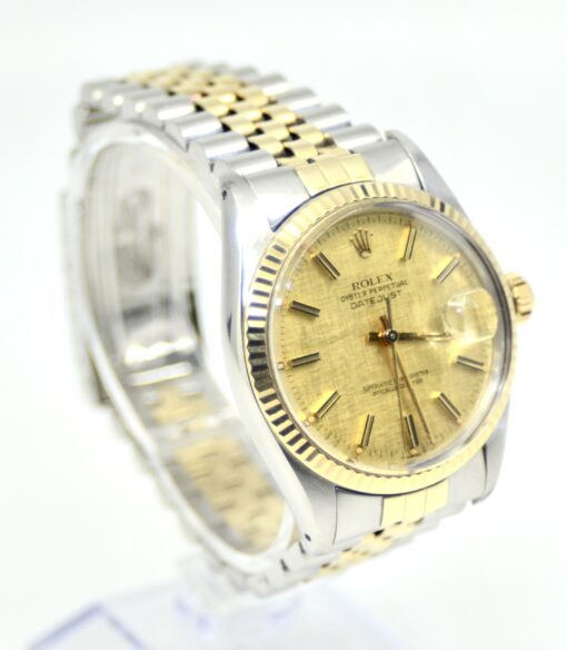 Rolex Oyster Perpetual DateJust Watch 18K Yellow Gold &Stainless Steel Ref.16013 - Image 4