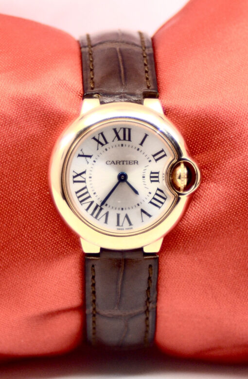 Ladies' Cartier Ballon Blue Quartz watch in 18K Rose Gold Ref.3007