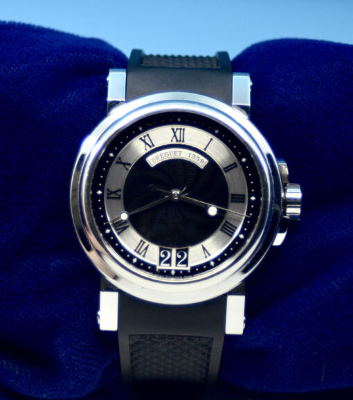 2012 Men's Breguet Marine Stainless Steel watch Ref.5817ST/92/5V8 w/box&papers