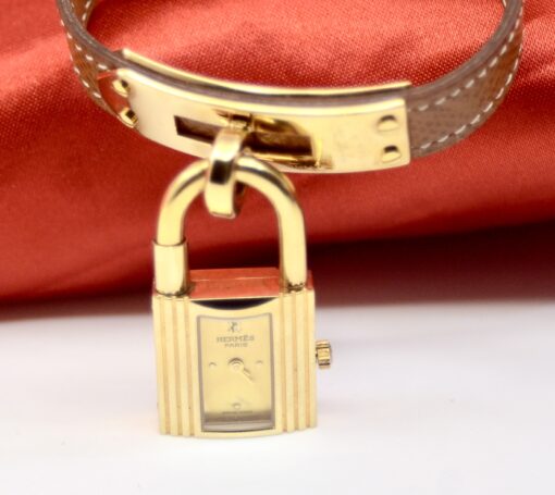 Ladies' Hermes Paris Kelly Quartz Gold-Plated watch Ref. KE1.201 - Image 10