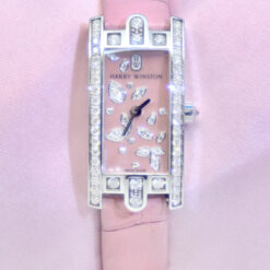 Harry Winston Aveni C Mini Lily Cluster 18K White Gold watch w/Diamonds Ref. AVCQHM16WW055