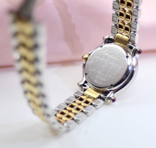 Women Chopard Happy Sport watch 18K Yellow Gold & SS w/Rubies, Diamonds 27/8251 - Image 8