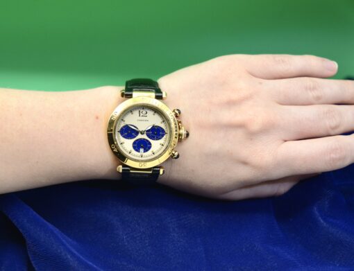 Men's Cartier Pasha Chronograph Quartz watch in 18K Yellow Gold Ref.30009 - Image 2