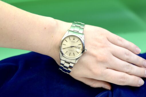 Men's Rolex Oyster Perpetual Date Stainless Steel Watch Ref.1500 34mm - Image 3