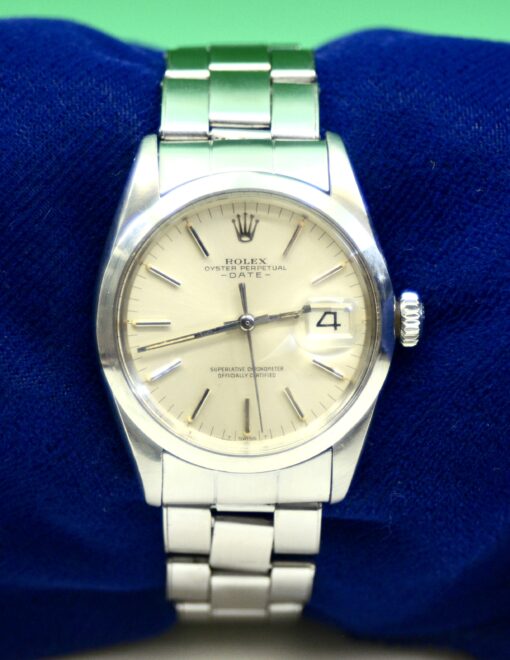 Men's Rolex Oyster Perpetual Date Stainless Steel Watch Ref.1500 34mm