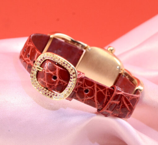 Patek Philippe Ellipse 18K Yellow Gold Quartz watch Ref. 4830 with Diamonds,Rubies,Sapphires - Image 6