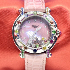 Chopard Happy Sport watch Stainless Steel w/Diamonds,Sapphires,Rubies Ref.27/8921