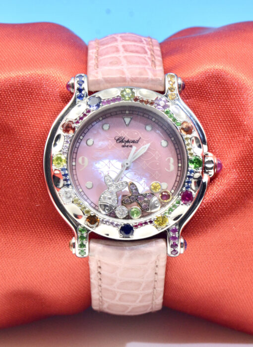 Chopard Happy Sport watch Stainless Steel w/Diamonds,Sapphires,Rubies Ref.27/8921