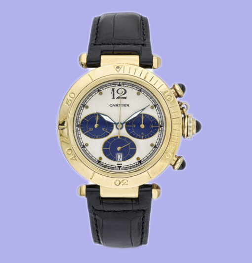 Men's Cartier Pasha Chronograph Quartz watch in 18K Yellow Gold Ref.30009